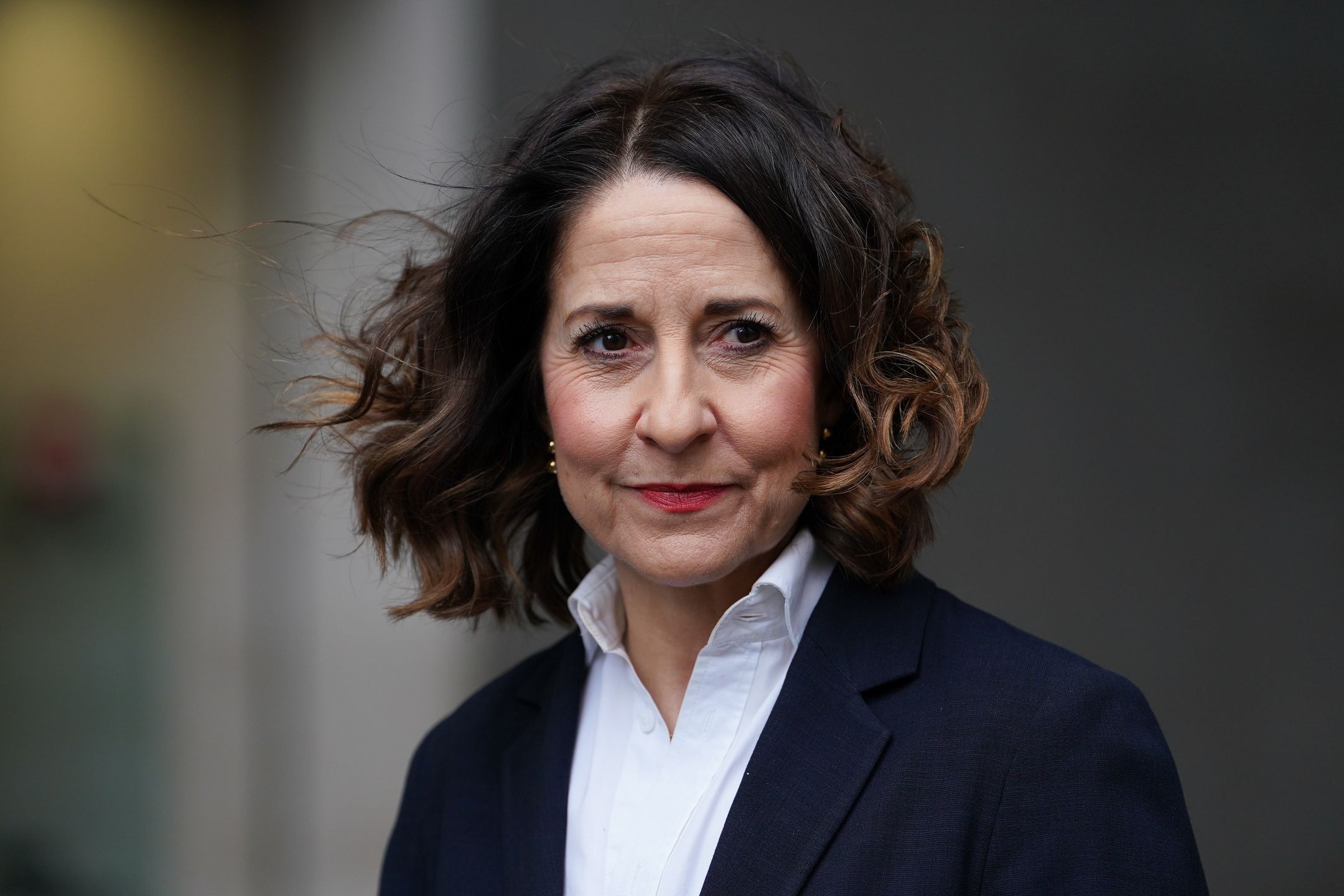 Secretary of State for Work and Pensions Liz Kendall speaks to the media outside BBC Broadcasting House in London, after appearing on the BBC One current affairs programme, Sunday with Laura Kuenssberg. Picture date: Sunday November 24, 2024. (Photo by Lucy North/PA Images via Getty Images)
