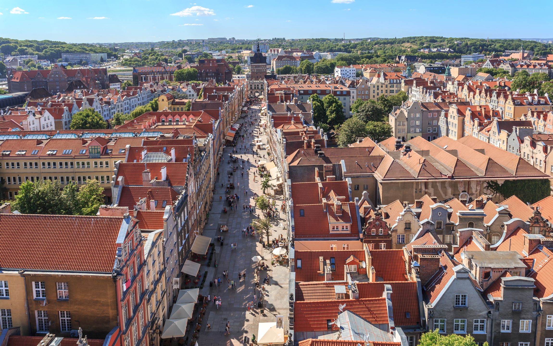 Gdańsk, widok na Stare Miasto