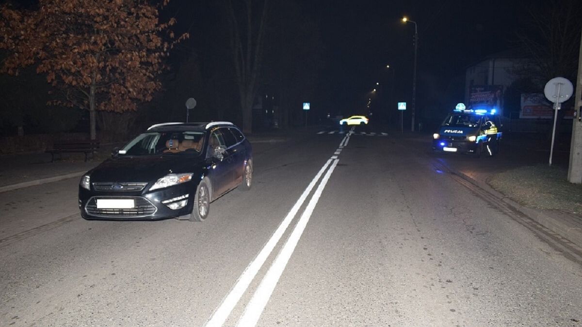 Potrącenie pieszej na pasach