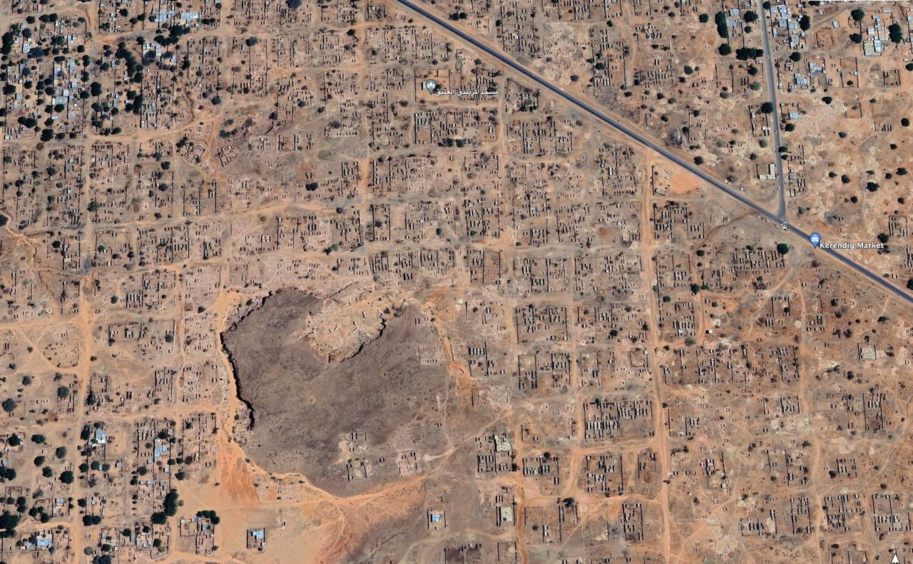 Buildings in the eastern part of Al-Dżunajna, 12 April 2024