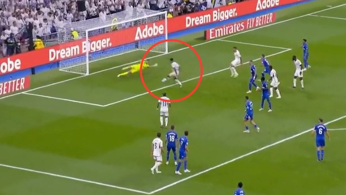 ELEVENSPORTSPL / Na zdjęciu: Jude Bellingham dał Realowi zwycięstwo z Getafe