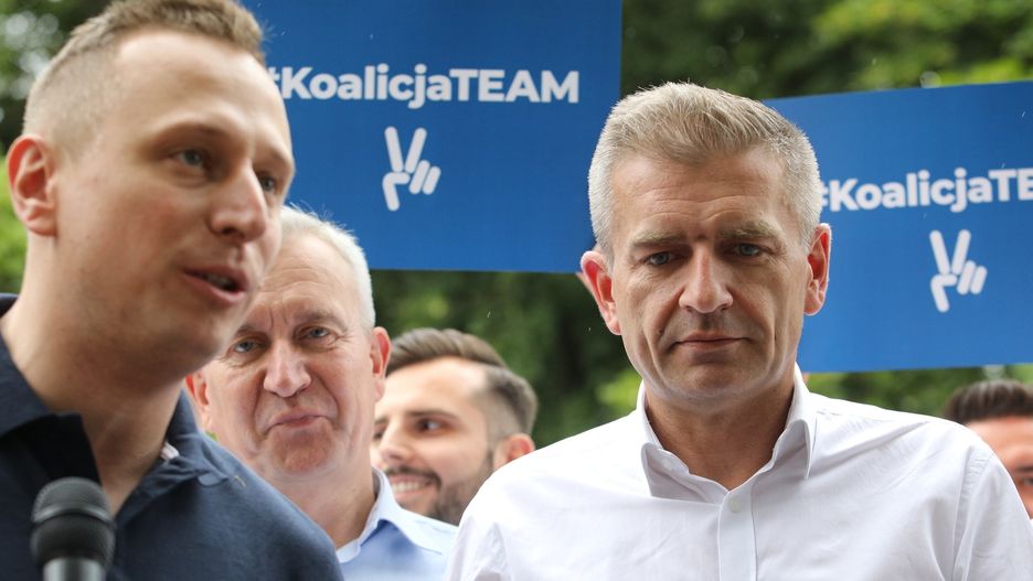 Wybory parlamentarne. Krzysztof Brejza i Bartosz Arłukowicz, liderzy sztabu PO.