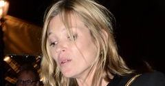 Kate Moss wychodzi z imprezy