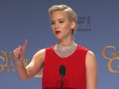 Jennifer Lawrence wyśmiała dziennikarza na gali Złotych Globów