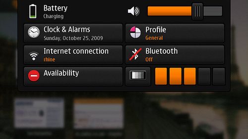 Szybkie zarządzanie jasnością wyświetlacza w N900 1