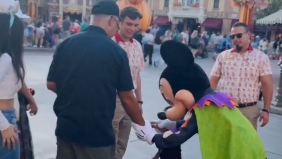 Nietypowe nagranie z Disneylandu. Lekcji rodzicielstwa udzielił Miki