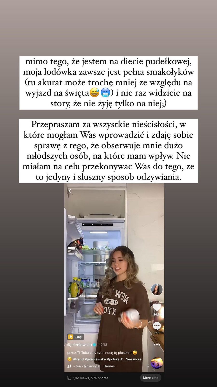 Jeleniewska - drama z dietą sokową