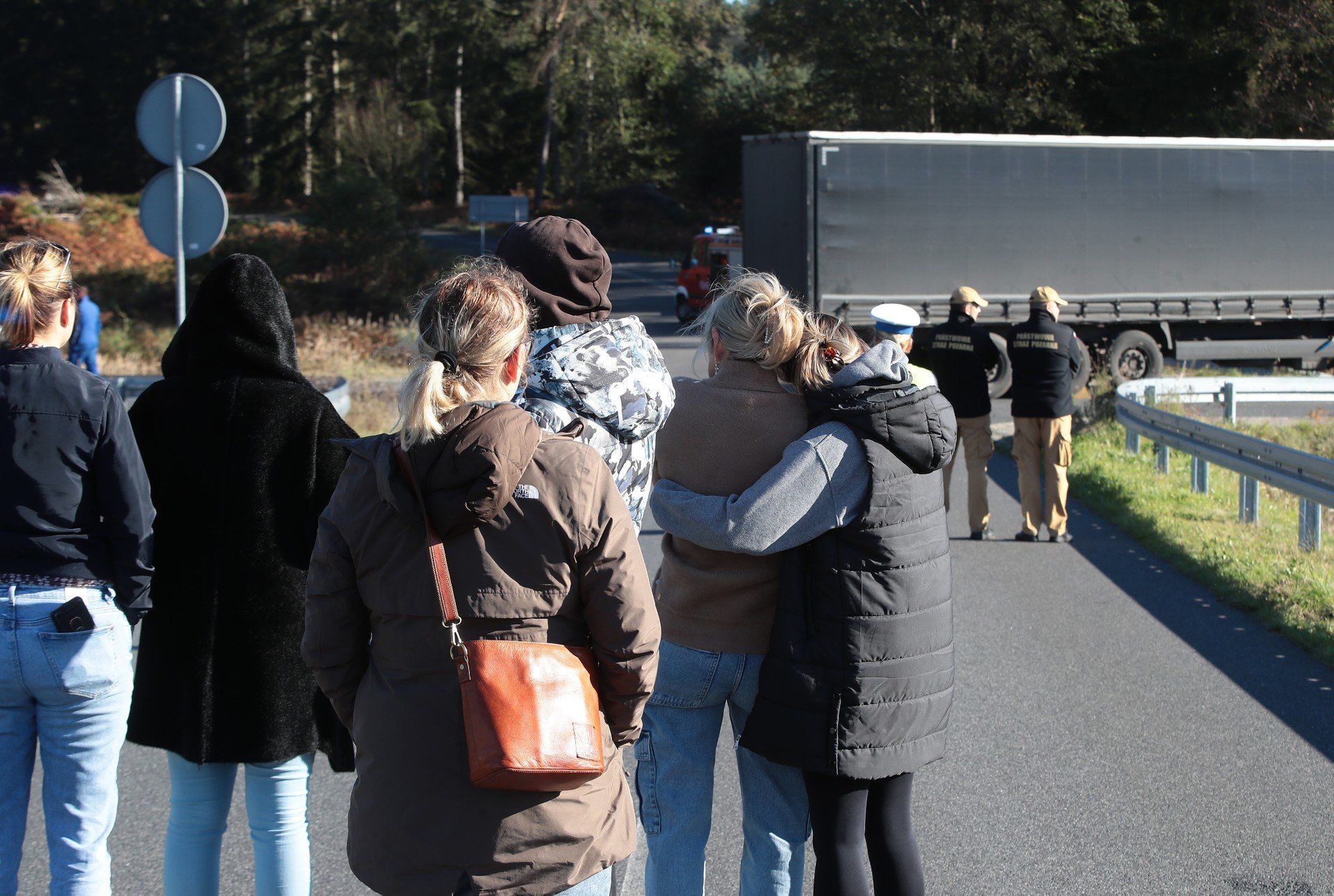ZACHODNIOPOMORSKIE 20 10 2025 WYPADEK MIEDZY GOLENIOWEM A BABIGOSZCZA SAMOCHOD CIEZAROWY STARANOWAL NAUKE JAZDY JEDNA OSOBA NIE ZYJE FOT, ANDRZEJ SZKOCKI POLSKA PRESS