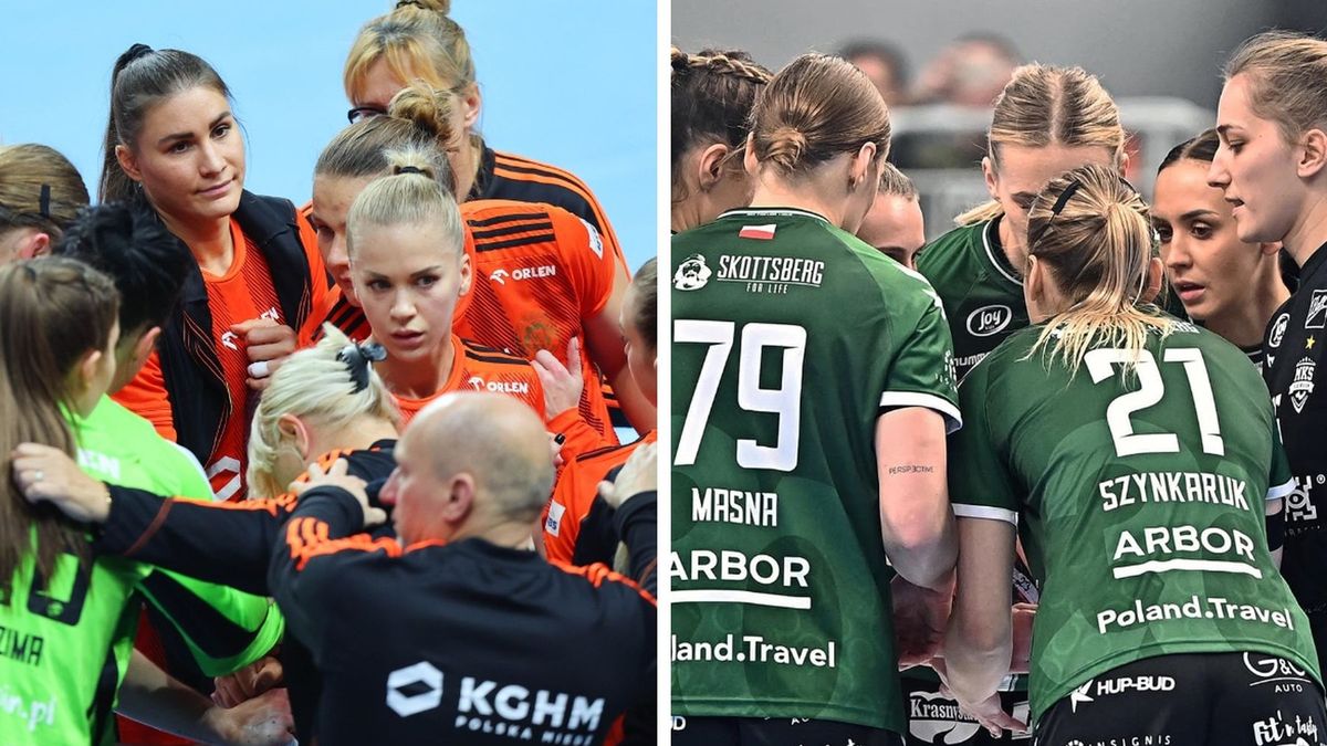 Materiały prasowe / Orlen Superliga Kobiet / Zawodniczki KGHM MKS Zagłębia Lubin i MKS FunFloor Lublin