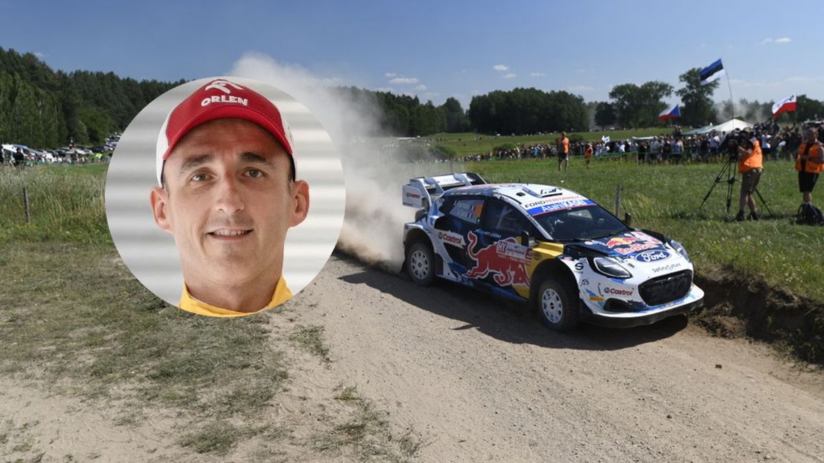 Materiały prasowe / Getty Images/Massimo Bettiol / Na zdjęciu: Orlen 80. Rajd Polski i Robert Kubica (w kółeczku)