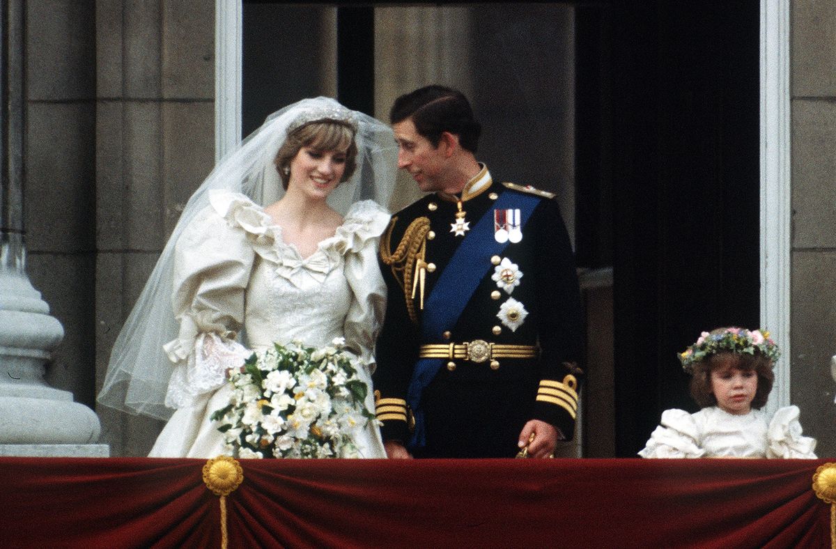 Księżna Diana i książę Karol w dniu ślubu (Getty Images) 