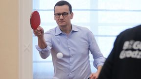 Ping-pong premiera. Mateusz Morawiecki z teką ministra sportu