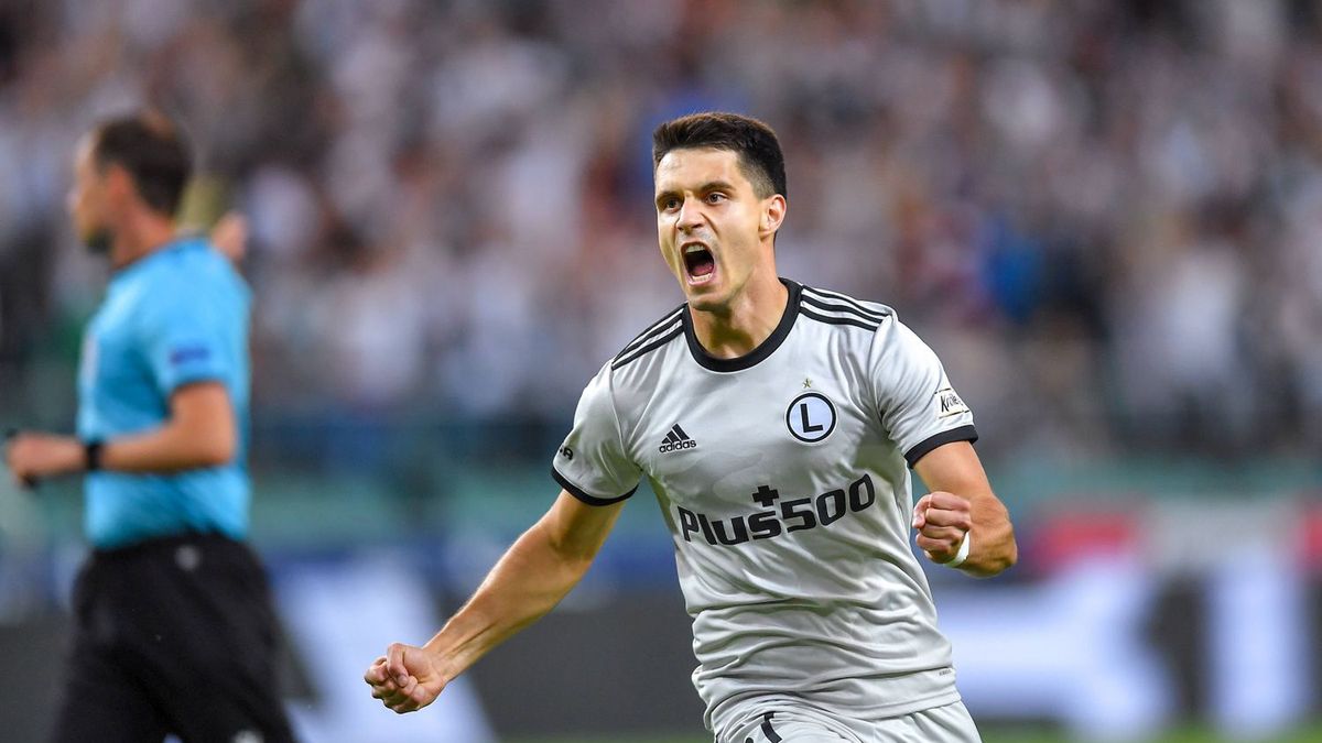 Bartosz Kapustka po golu z Florą Tallin