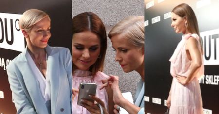 Zielińska i Sykut plotkują w blasku fleszy (WIDEO)