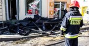 Pożar sklepów w centrum Włoszczowej