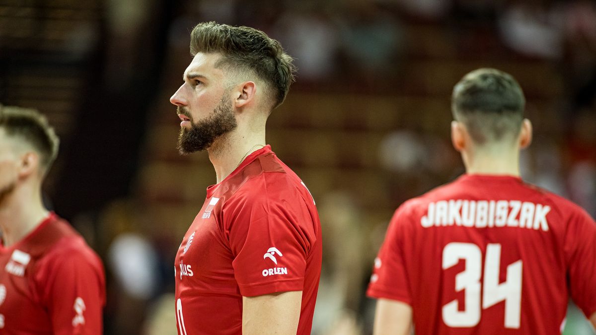 A friendly match between the volleyball national teams of Poland and Germany is taking place in Katowice, Poland, on May 15, 2024. In the photo: Bartosz Bednorz (Photo by Mateusz Birecki/NurPhoto via Getty Images)