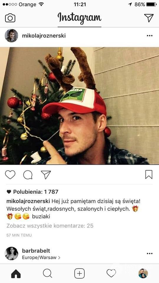 Mikołaj Roznerski przygotowuje się do Wigilii