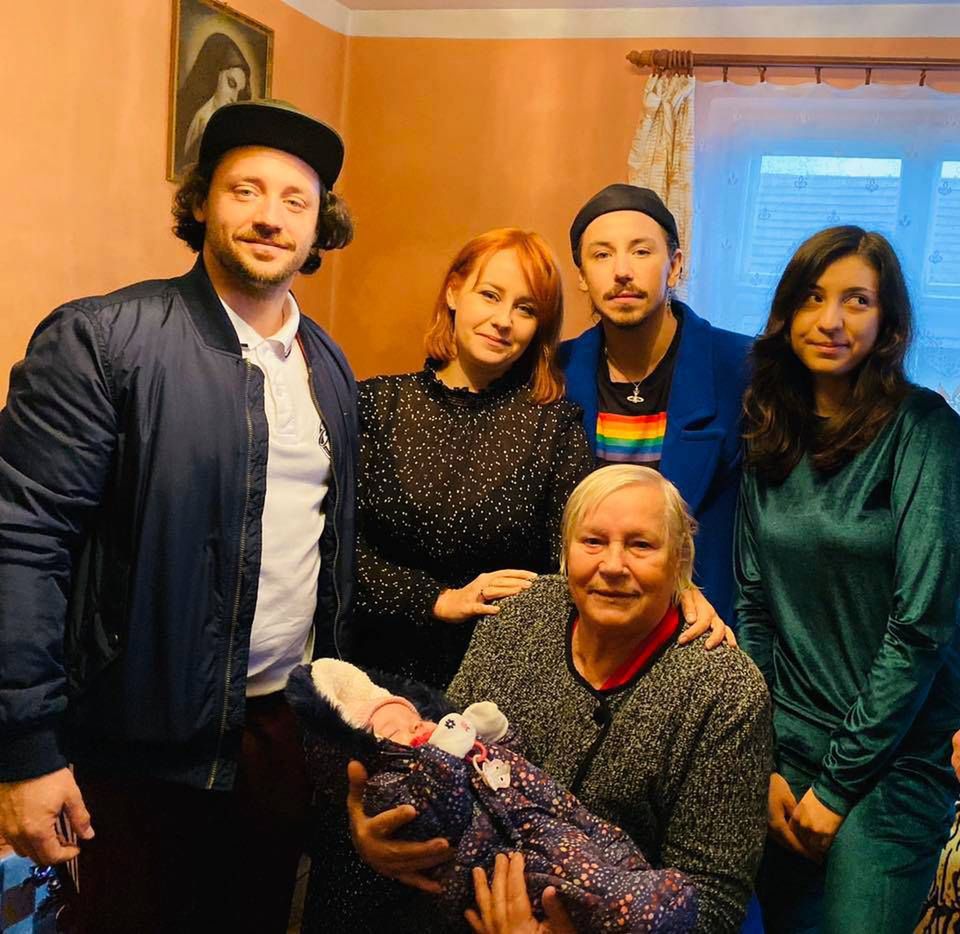 Michał Szpak z rodziną