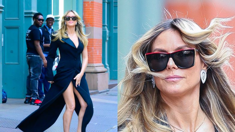Heidi Klum walczy z wiatrem
