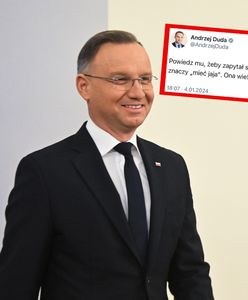 Duda napisał o "jajach". Szybko to skasował. Dziennikarka wpadła na trop