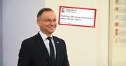 Duda napisał o "jajach". Szybko to skasował. Dziennikarka wpadła na trop