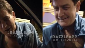 Naćpany Charlie Sheen zagaduje fanów