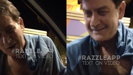  Naćpany Charlie Sheen zagaduje fanów