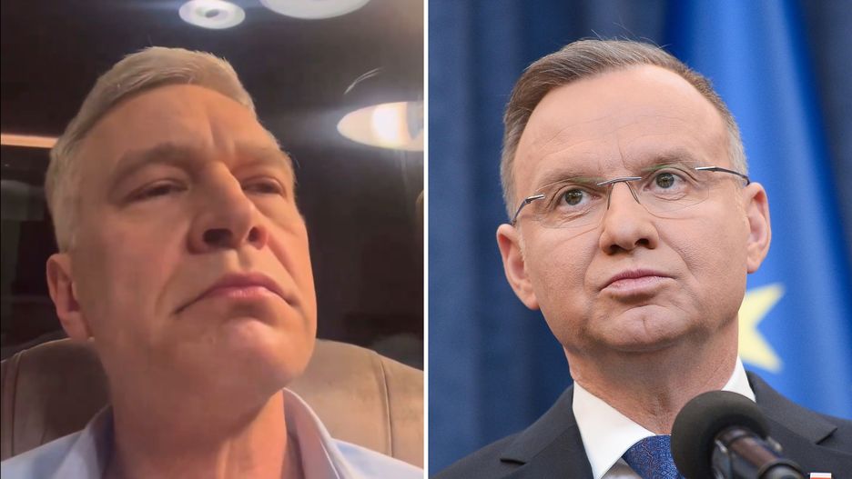Michał Żebrowski parodiuje Andrzeja Dudę
