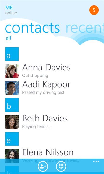 Skype 1.0 dla Windows Phone'a