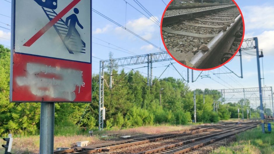 Nastolatkowie wymyślili sobie niebezpieczną zabawę na torach. Mogli wykoleić pociąg