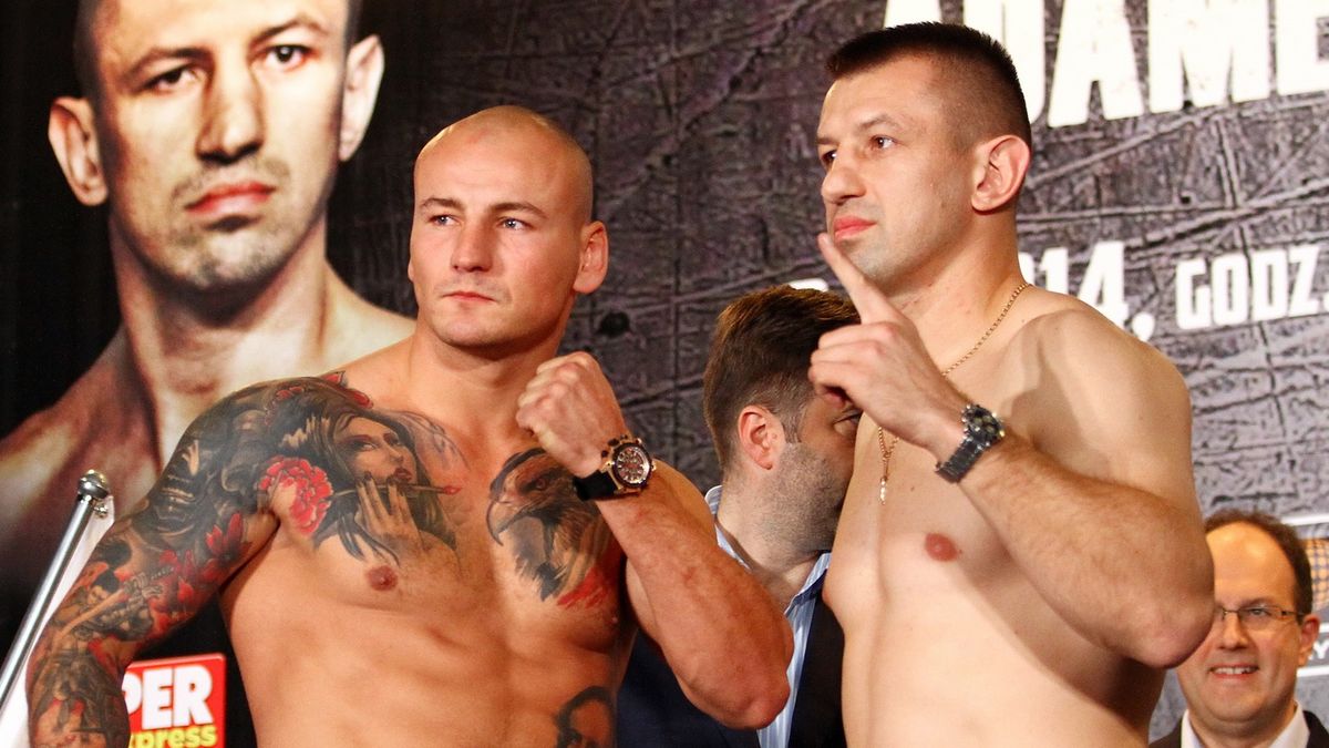 WP SportoweFakty / Krzysztof Porębski / Na zdjęciu: Artur Szpilka (z lewej) i Tomasz Adamek