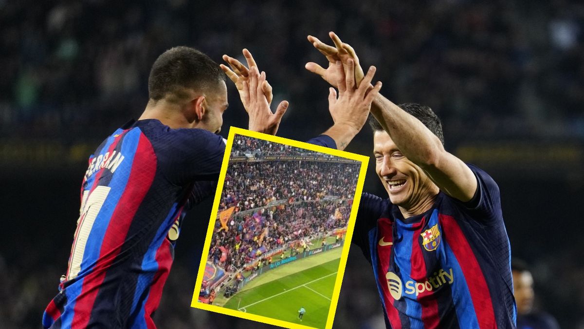 PAP/EPA / Enric Fontcuberta / Na zdjęciu: Robert Lewandowski (z prawej)