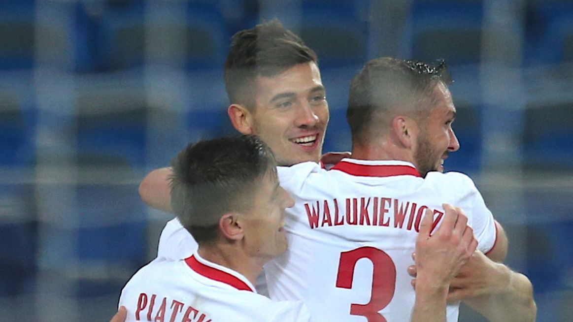 PAP / Andrzej Grygiel / Na zdjęciu: piłkarze reprezentacji Polski 