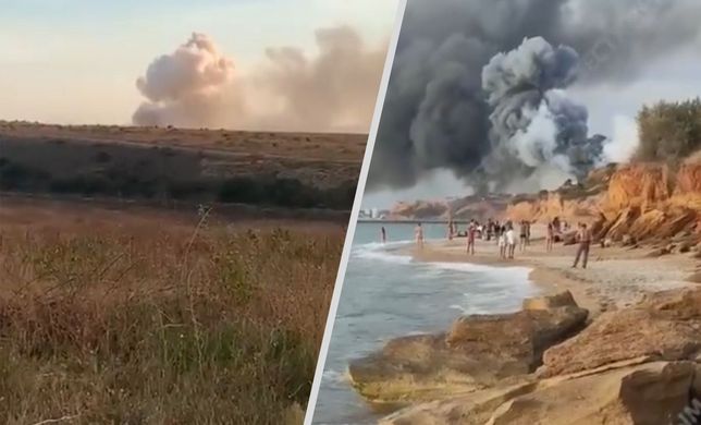 Eksplozje i pożar. Kłęby dymu nad Krymem