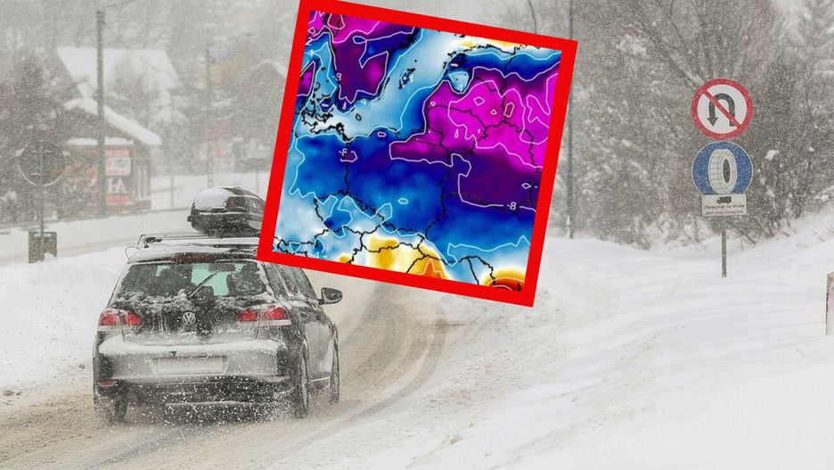 Pogoda. -22 stopnie i śnieg