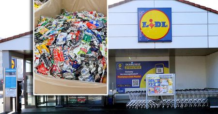 Butelkomaty Lidla. Tak wyglądają puszki po wyjęciu z maszyny