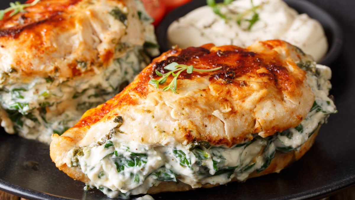 Filer z kurczaka faszerowany pyszną, śmietankową mieszanką