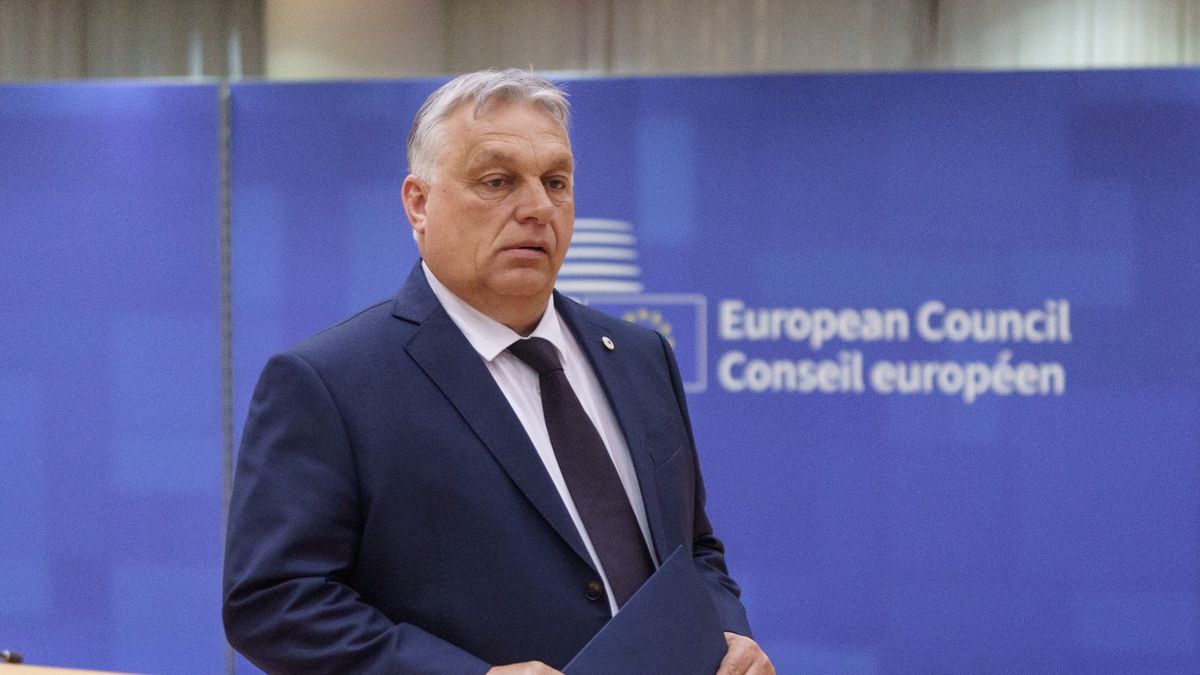 Viktor Orban, Hungary's prime minister, arrives at a roundtable before a Special European Council summit in Brussels, Belgium, on Wednesday, April 17, 2024. The European Union's waning clout versus major geopolitical rivals is sounding alarm bells in Europes capitals, compelling leaders to discuss a radical transformation to boost the blocs competitiveness in a hostile world. Photographer: Simon Wohlfahrt/Bloomberg via Getty Images