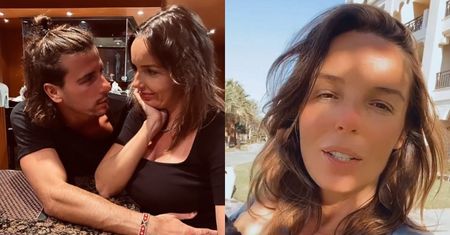 Agnieszka Włodarczyk przechadza się w tropikach i pokazuje, jak Robert Karaś TRZYMA DŁOŃ na jej ciążowym brzuszku