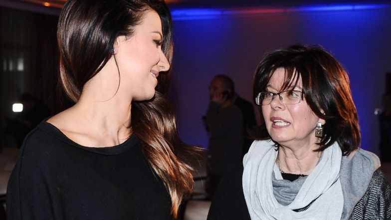 Maria Stachurska, mama Anny Lewandowskiej w odwiedzinach u córki