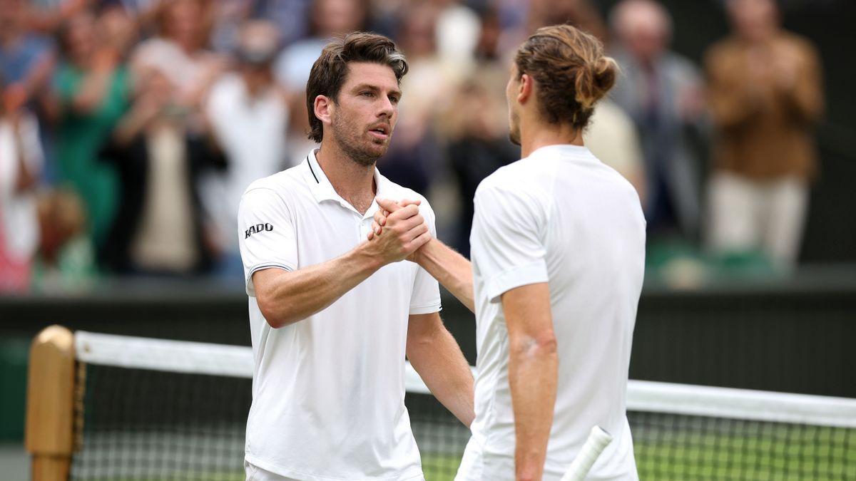 PAP/EPA / Adam Vaughan / Na zdjęciu: Cameron Norrie (z lewej) i Alexander Zverev