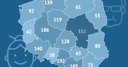 Mapa stulatków. Żeby dożyć, trzeba przeprowadzić się do Torunia lub Gdańska