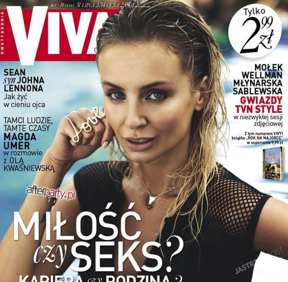Agnieszka Szulim na okładce Vivy Fot. Viva