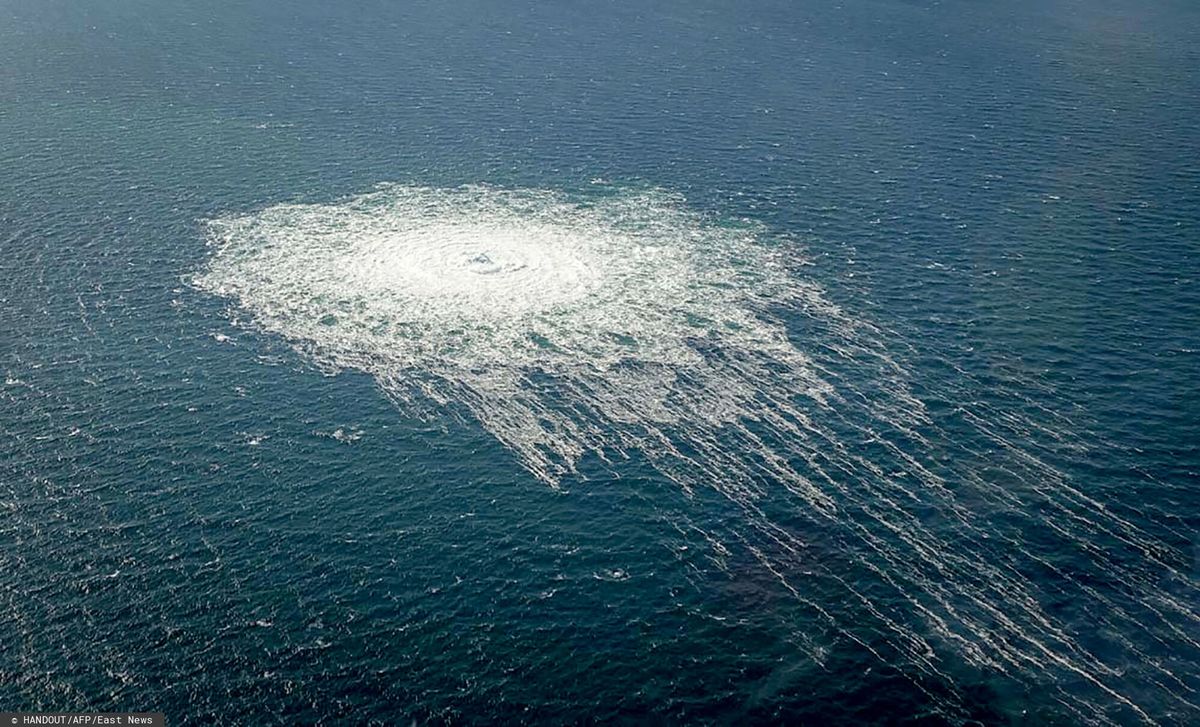 Wyciek gazu z gazociągu Nord Stream
