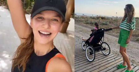 Anna Lewandowska w laczkach za 2 tysiące informuje fanów, że już OSIADŁA W BARCELONIE: "Powoli kończymy się rozpakowywać"