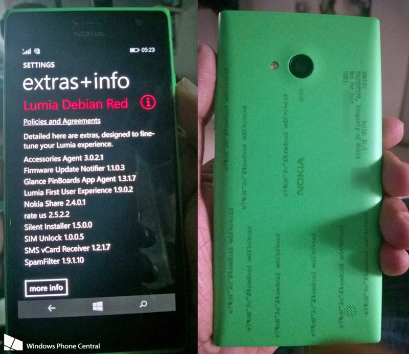 Lumia 730 z nowym oprogramowaniem uwieczniona na zdjęciach