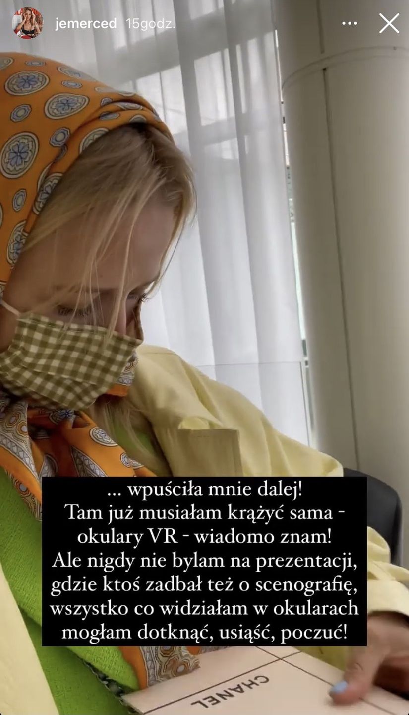 Jessica Mercedes POPŁAKAŁA SIĘ na spotkaniu z "wirtualną" Coco Chanel