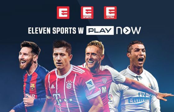 Eleven Extra, Eleven i Eleven Sport dostępne w Play Now