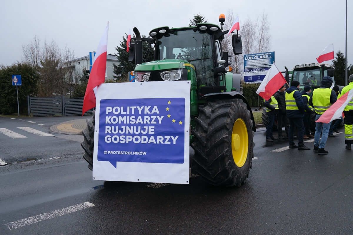 Protest rolników w Konopnicy