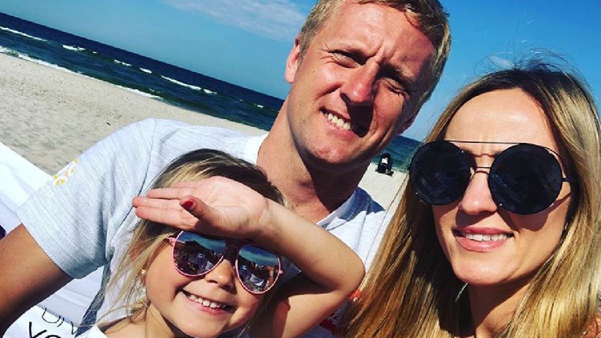 Kamil Glik z rodziną
